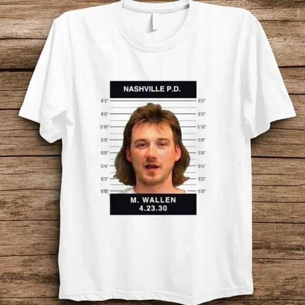 Terih Morgan Wallen Morgan Wallen Mugshot Country Music Combs T Shirt